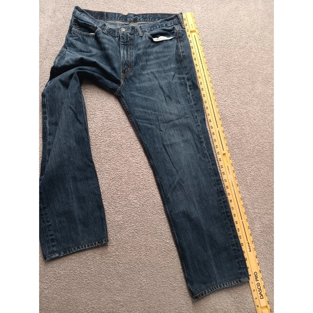 Levi's 514 Straight Fit Men's W36 L32‎ Blue Denim Jeans Made in Mexico